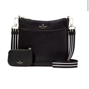Kate Spade Black Cross Body Adjustable Strap Purse w/ coin purse New